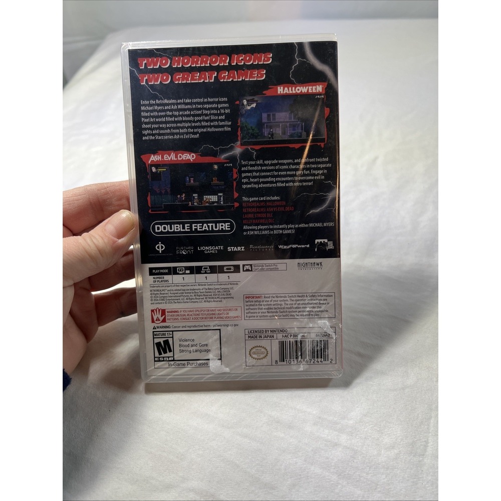 HALLOWEEN ASH VS EVIL DEAD DOUBLE FEATURE NEW SEALED 2024 Nintendo Switch - Picture 2 of 2